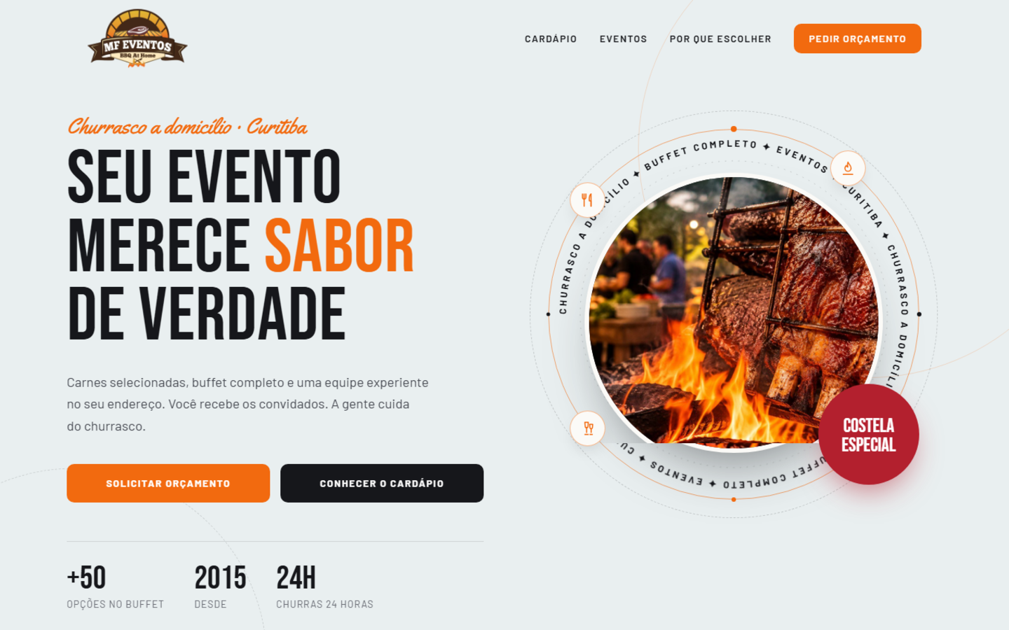 Site MF Eventos BBQ At Home
