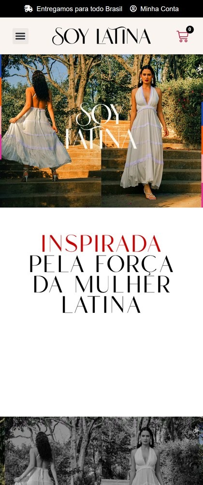 Site Soy Latina no celular