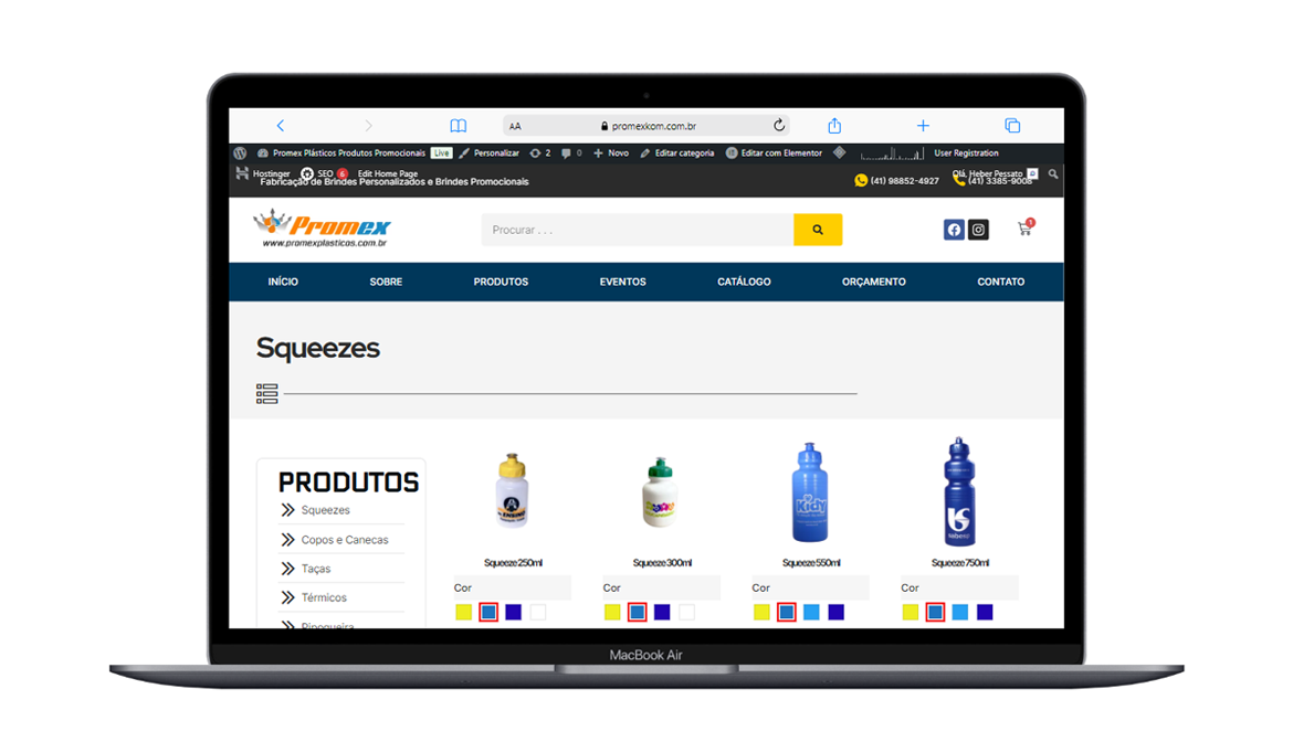 promex plásticos site